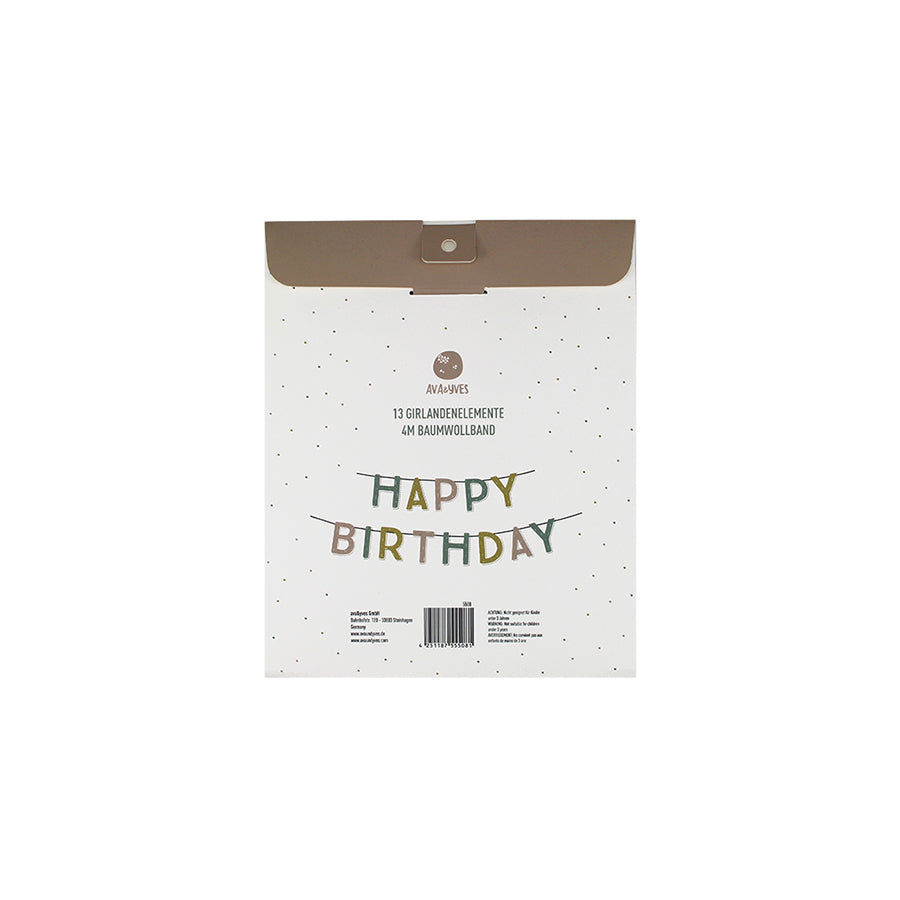 Ava & Yves - Girlande "Happy Birthday"