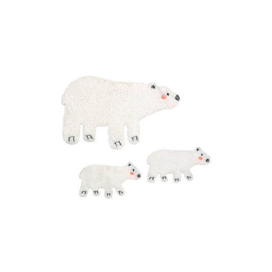 Fabfabstickers - Bügelstoffsticker – Polar bears