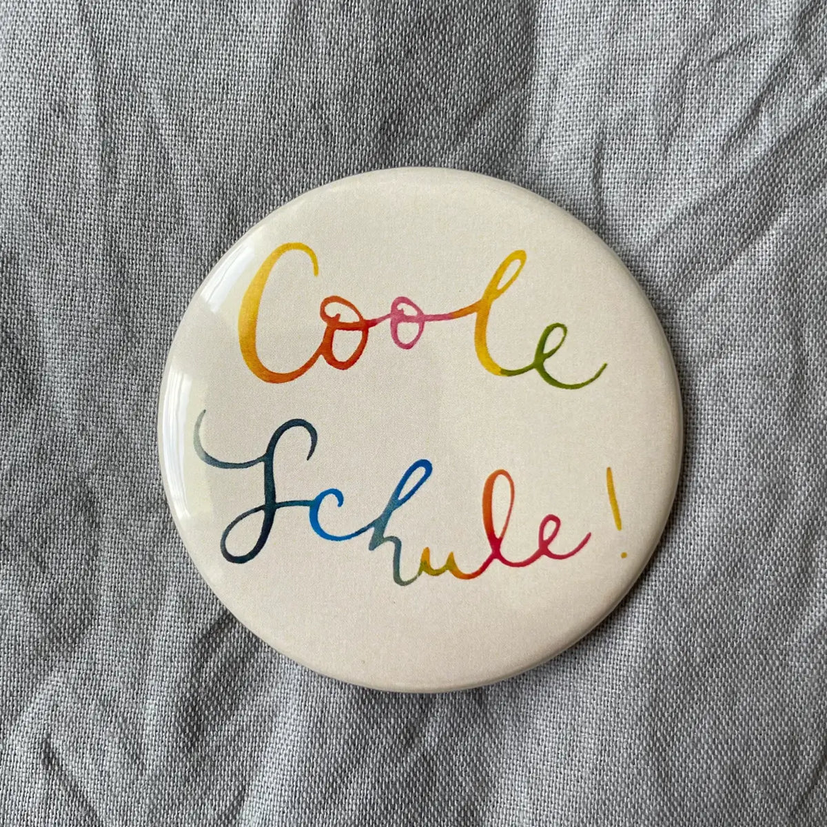 Hannahs Firlefanz – Button „Coole Schule“ zur Einschulung