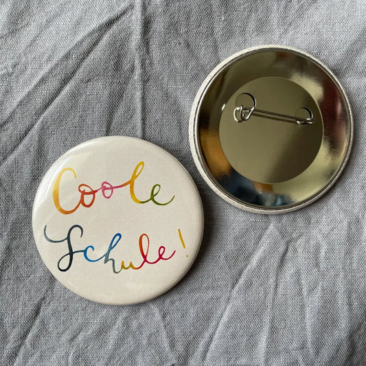 Hannahs Firlefanz – Button „Coole Schule“ zur Einschulung