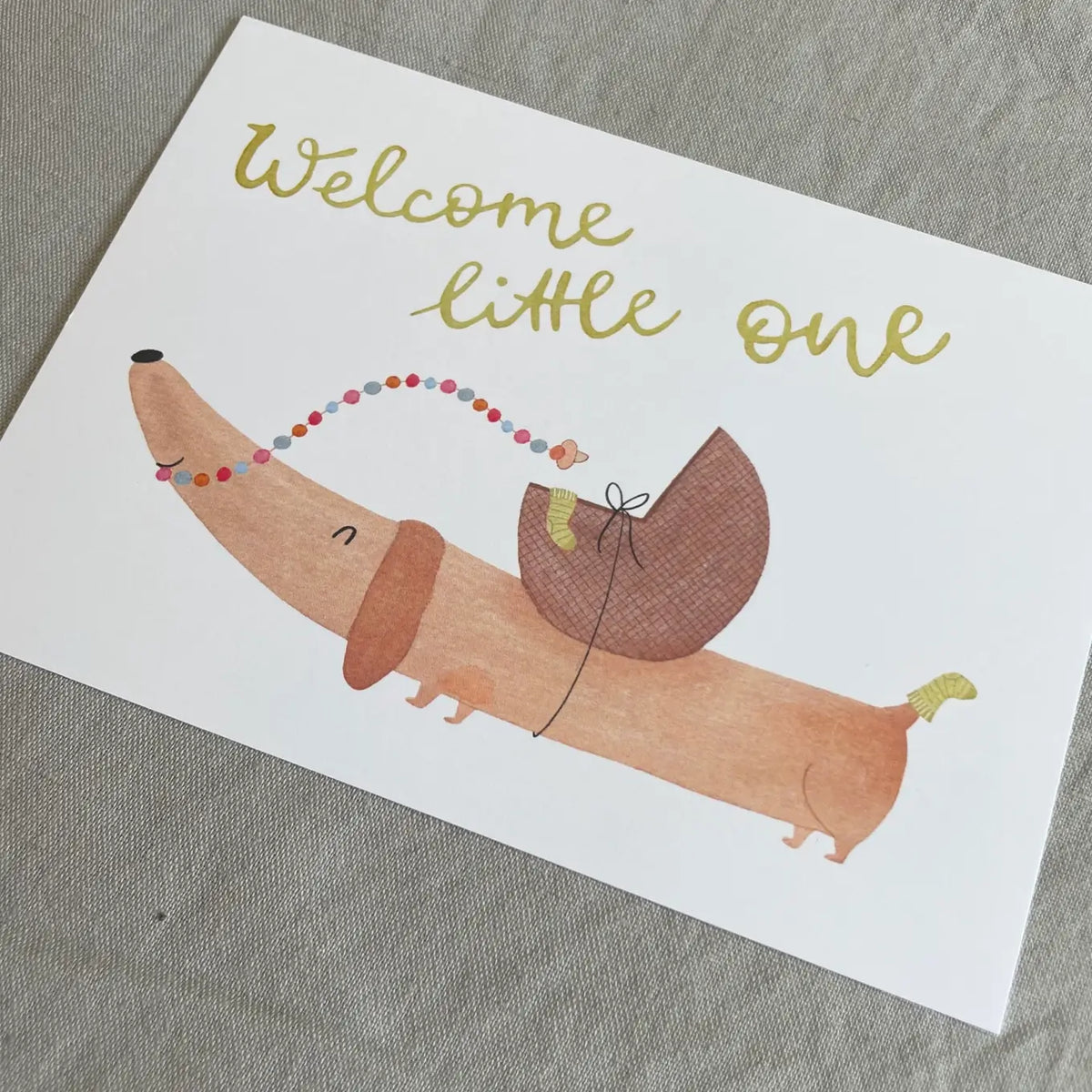 Hannahs Firlefanz – Geburtskarte „Welcome Little One“