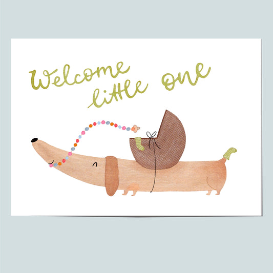 Hannahs Firlefanz – Geburtskarte „Welcome Little One“