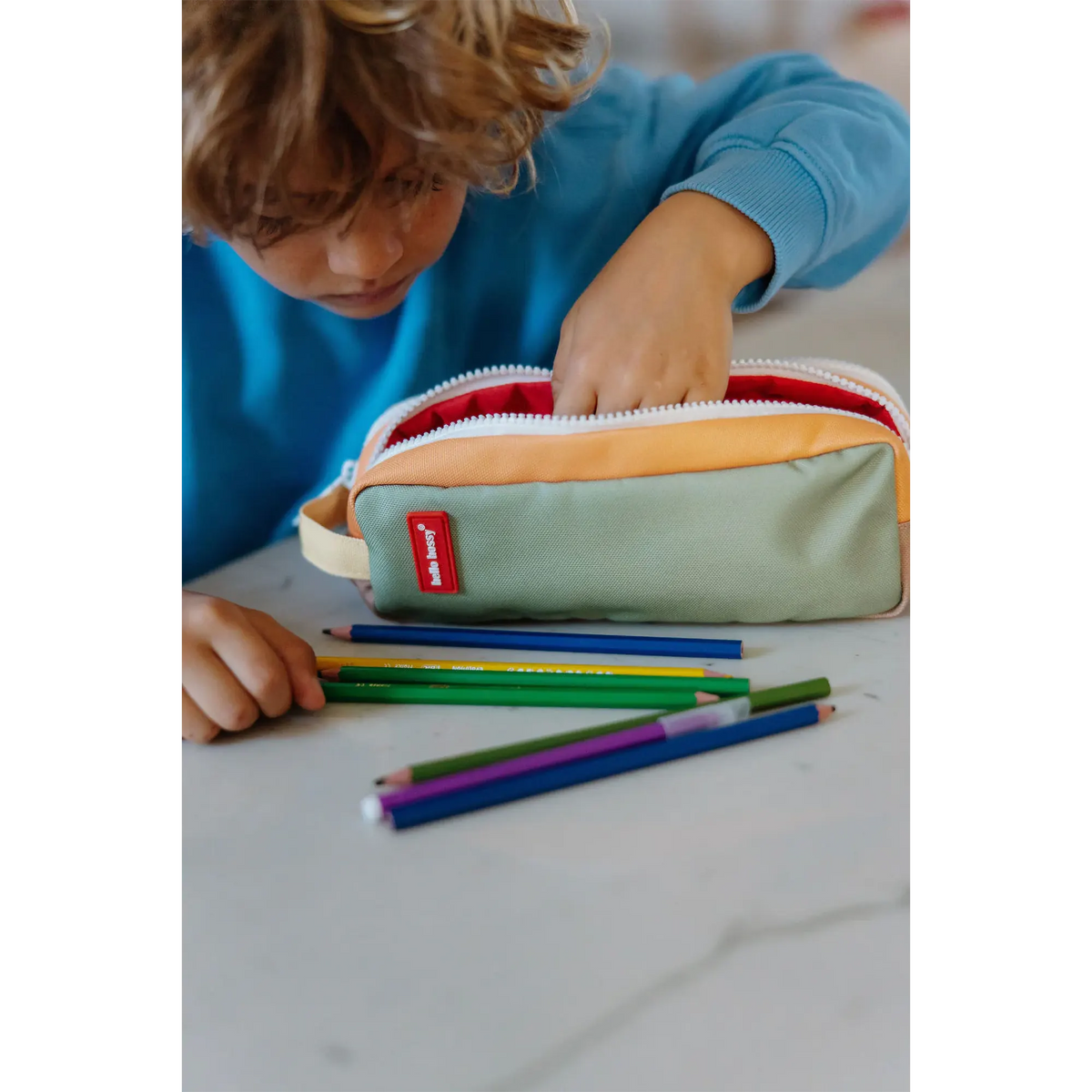 Hello Hossy – doppeltes Federmäppchen "Safari" für Kita & Schule
