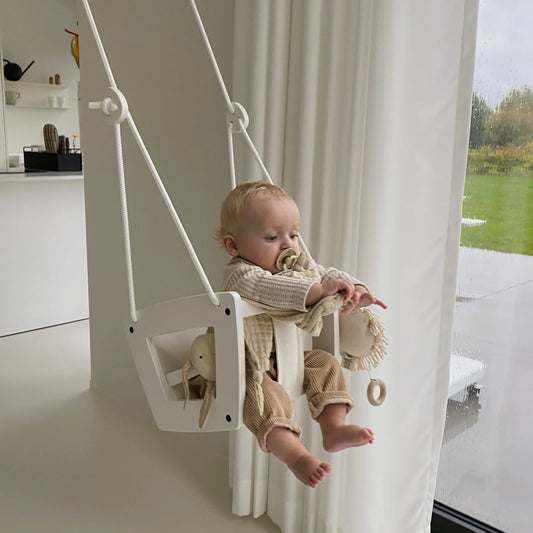 Lillagunga – Babyschaukel „Toddler Birch White“, weiß Schaukel