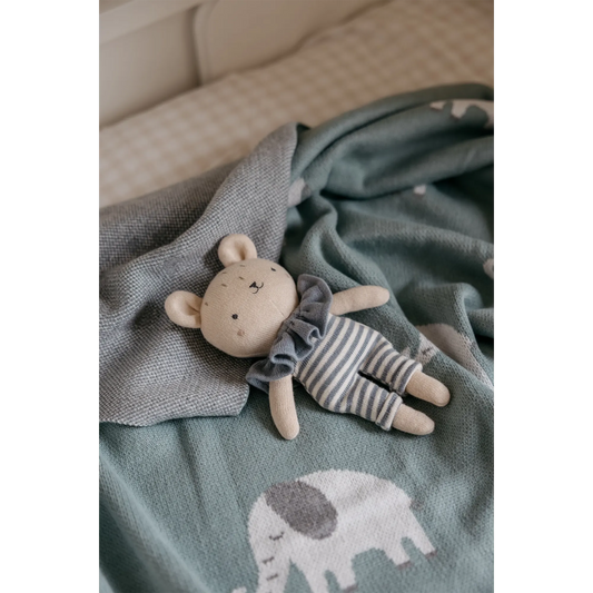 Little Otja – Kuscheltier „Bear Lorem“ aus Bio-Baumwolle