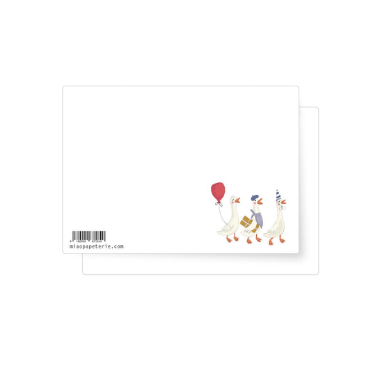 Miao Papeterie – Postkarte "Gänse", nachhaltig & hochwertig