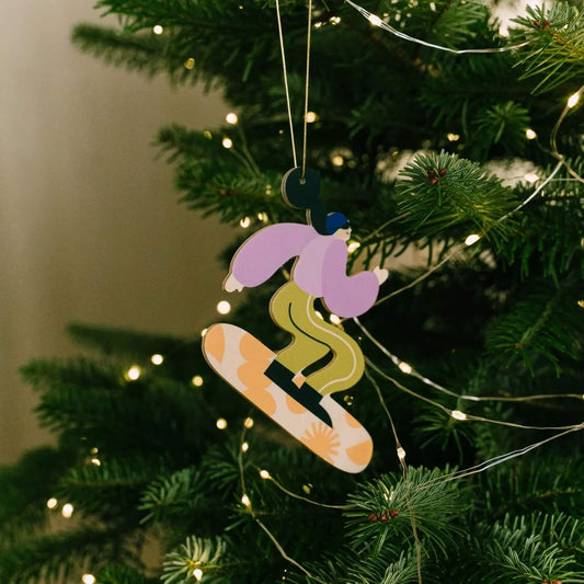 Milin – Weihnachtsanhänger aus Holz, handgefertigter Weihnachtsschmuck