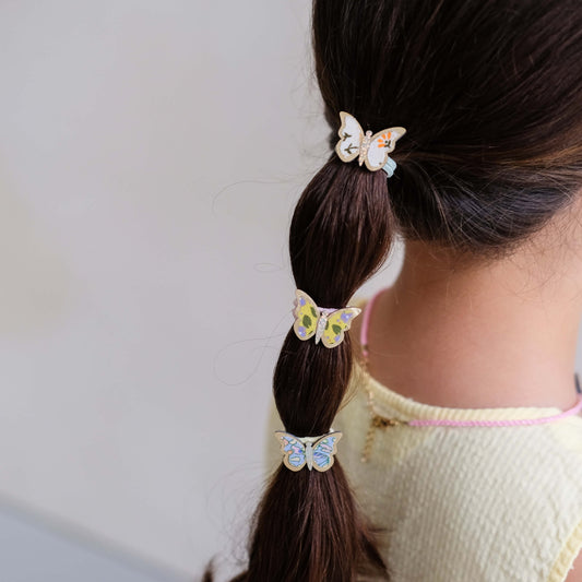 Mimi & Lula - Haargummis "Floral Butterfly", 6er Set
