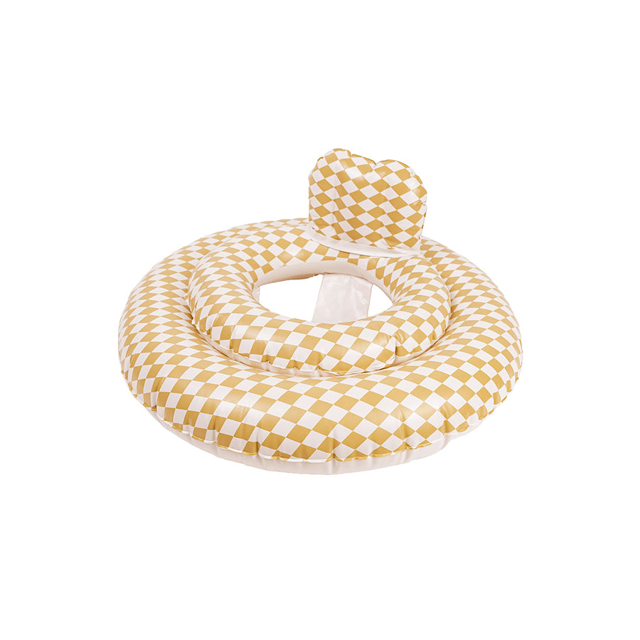 Mrs Ertha - Baby Schwimmring mit Sitz "Speckled Diamond", Schwimmsitz