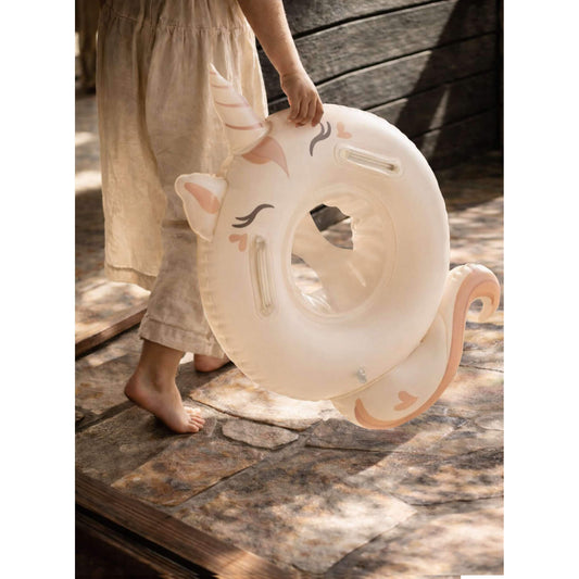 Mrs Ertha - Baby Schwimmring mit Sitz "Sweet Unicorn", Schwimmsitz