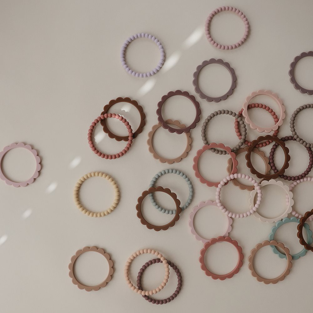 BEISSRING ARMBAND PEARL BERRY & MARIGOLD & KHAKI, 3ER SET