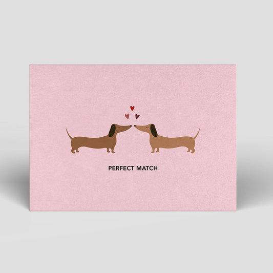Naturbedacht – Postkarte "Perfect Match", nachhaltig & hochwertig
