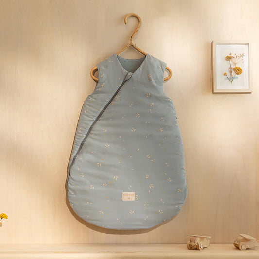 Nobodinoz – Babyschlafsack „Willow Soft Blue“ aus 100% Bio-Baumwolle