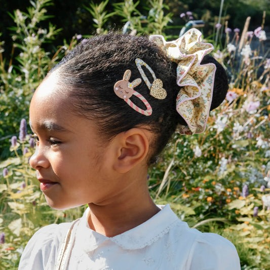 Rockahula - Haarspangen "Petal Glitter Heart", 2er Set