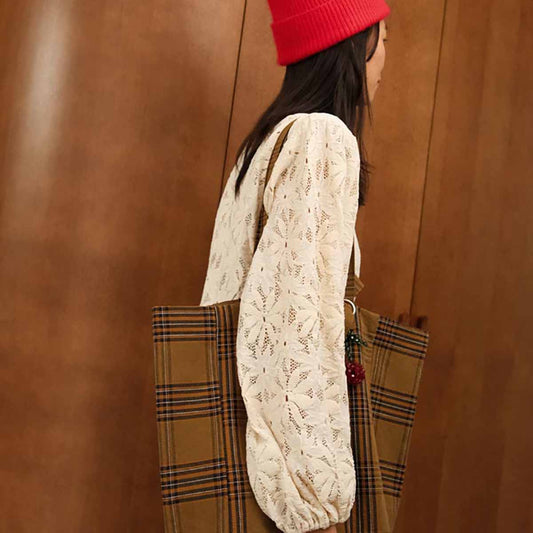Rose in April – Tasche "Tartan" aus 100% Baumwolle, OEKO-Tex