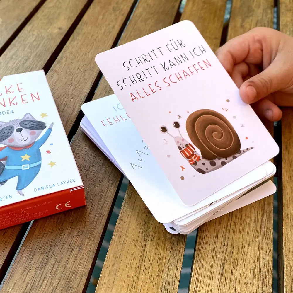 Rüsselfuchs – Affirmationskarten für Kinder "Starke Gedanken"