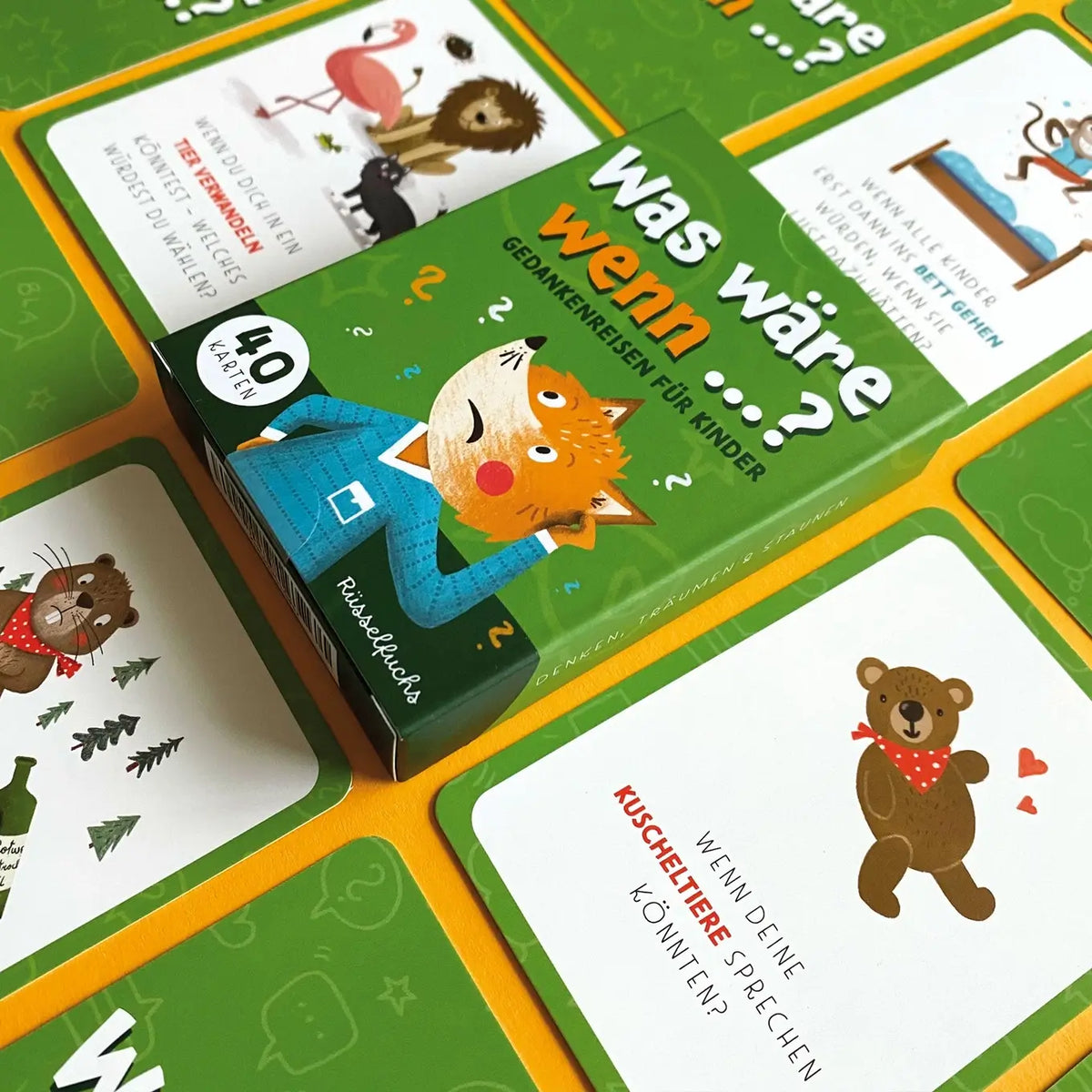 Rüsselfuchs – Was wäre wenn ...? Kartenspiel | Gedankenreisen für Kinder