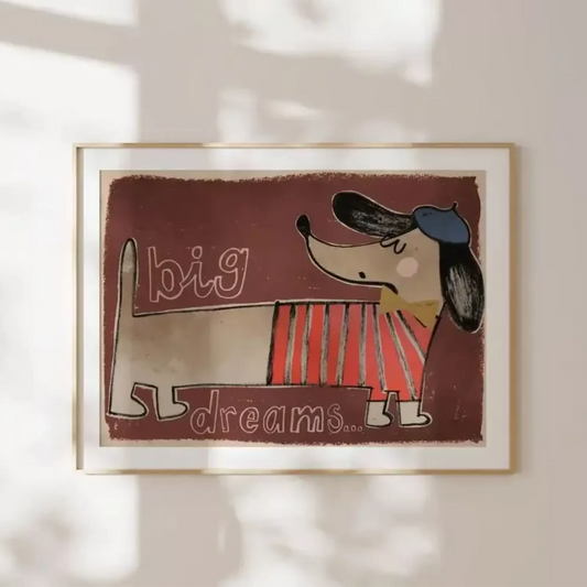 Studio Loco - Poster "Dachshund" 50x70 cm, Dackel