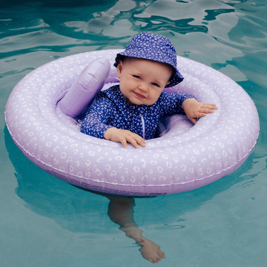 BABY SCHWIMMRING LEOPARD LILAC