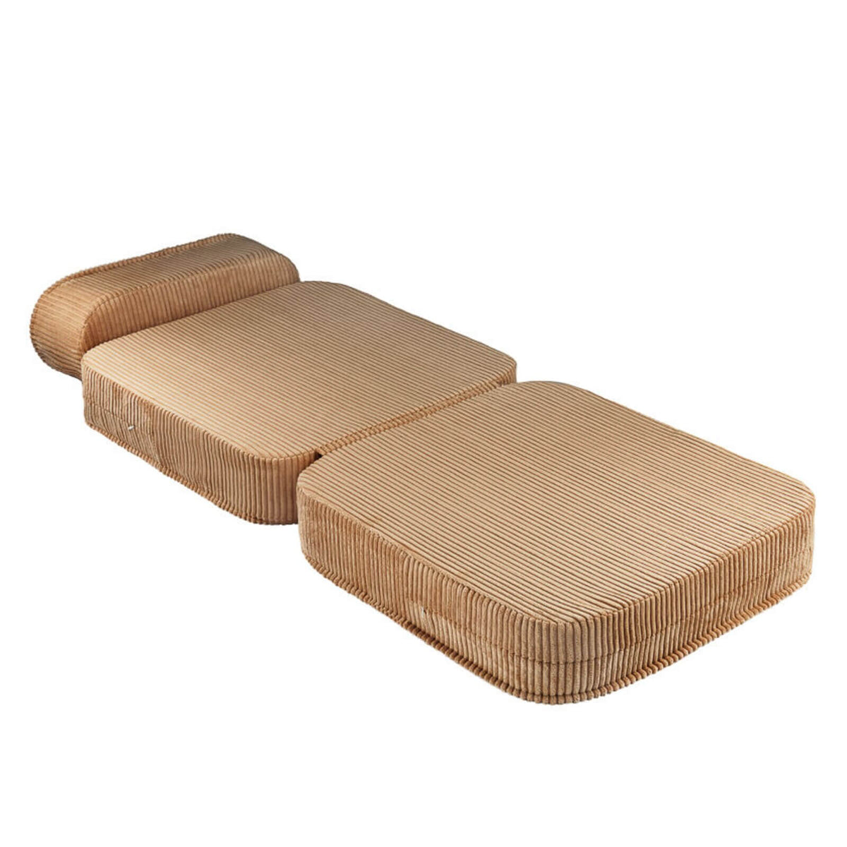 Wigiwama – Klappsessel & Spielmatratze Cord Toffee