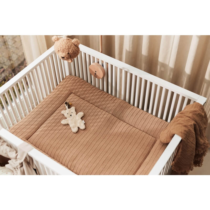Jollein - Krabbeldecke Strick "Pure Knit" Braun 75x95cm
