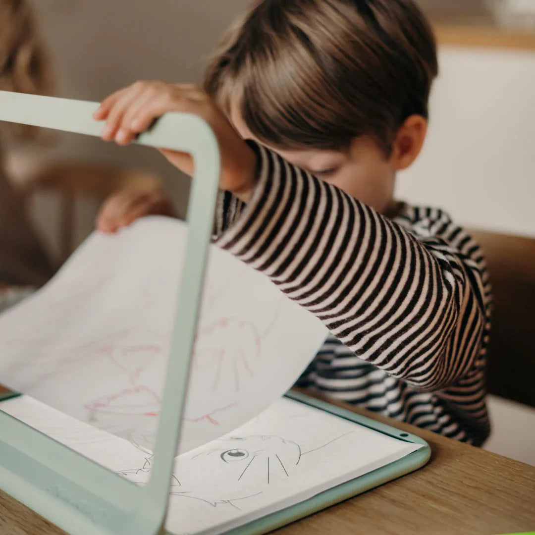 KIDYWOLF Kidydraw Pro – LED Leuchttafel & Maltafel 2-in-1, grün
