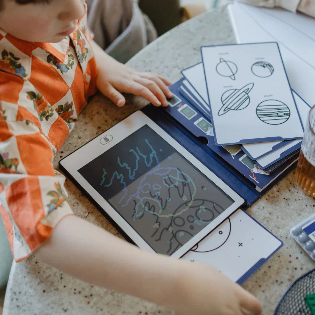 KIDYWOLF KIDYDRAW MINI LCD Zeichentablet "Space" – 30 Motive