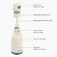 Asobu – Kinder Trinkflasche aus Edelstahl “Bestie White Bear”, 460 ml