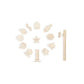 Babai Toys - Angelspiel Geometric Fishes Natural
