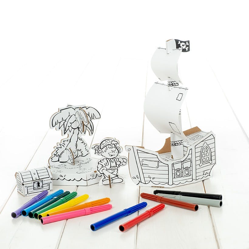 Calafant - Piratenschiff zum Anmalen & Spielen