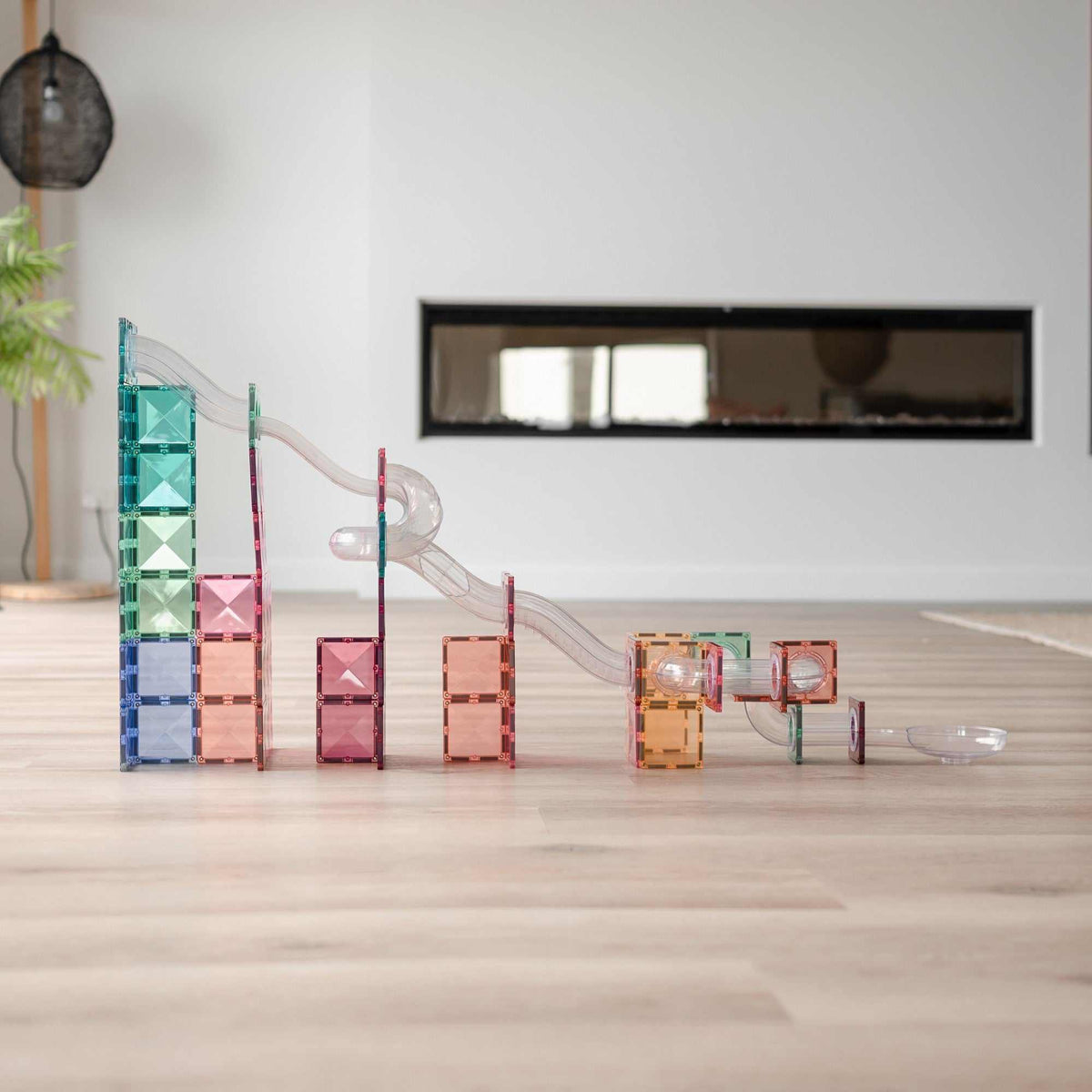 Connetix - Magnetbausteine "Pastel Ball Run Expansion Pack", 80 Teile