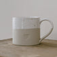 Eulenschnitt - große Tasse "Herz" aus Steingut, 400 ml