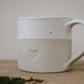 Eulenschnitt - große Tasse "Herz" aus Steingut, 400 ml