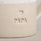 Eulenschnitt - große Tasse "Papa" aus Steingut, Becher 400 ml