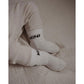 Famvibes Socken MINI weiß / schwarz – Family Socken aus Baumwolle