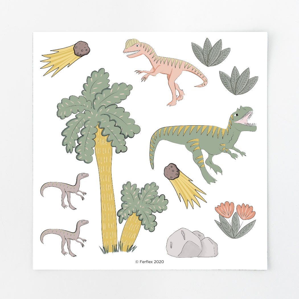 Ferflex - Magnetspiel Dinosaurs