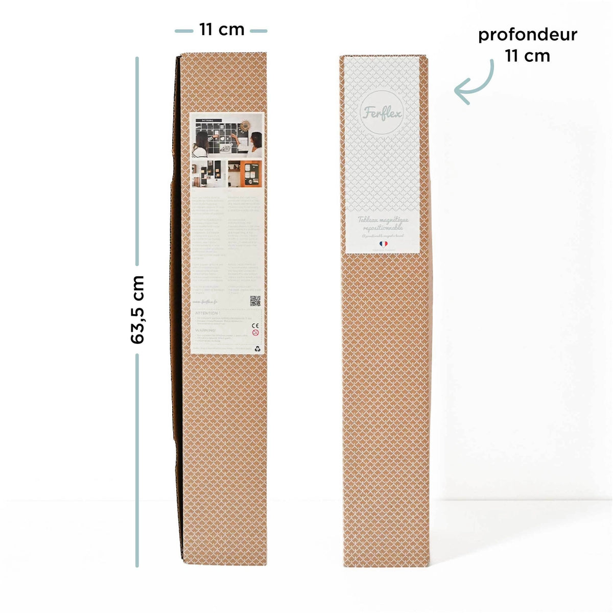 Ferflex - Magnettafel Beige Rose, 60 x 40 cm, Magnetwand inkl. Magnete