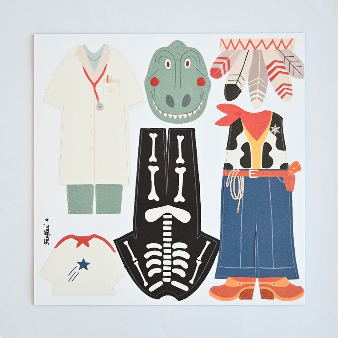 Ferflex – Magnetspiel „My Costumes“ Kostüme, 32 Magnete
