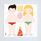 Ferflex – Magnetspiel „My Costumes“ Kostüme, 32 Magnete
