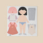 Ferflex – Magnetspiel „Figure to Dress Up – Girl“, Anziehpuppe Mädchen