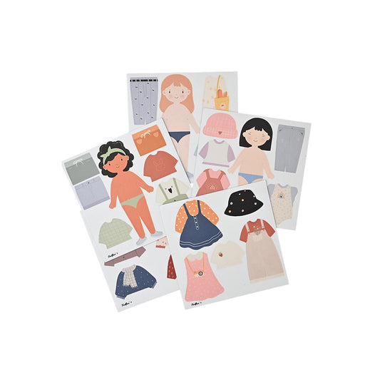 Ferflex – Magnetspiel „Figure to Dress Up – Girl“, Anziehpuppe Mädchen