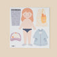 Ferflex – Magnetspiel „Figure to Dress Up – Girl“, Anziehpuppe Mädchen