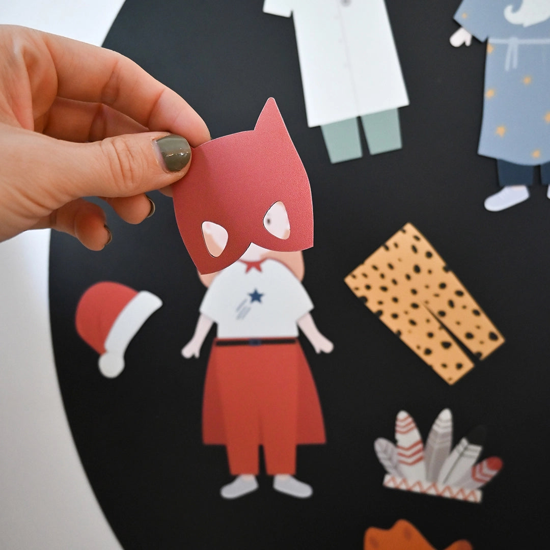 Ferflex – Magnetspiel „My Costumes“ Kostüme, 32 Magnete