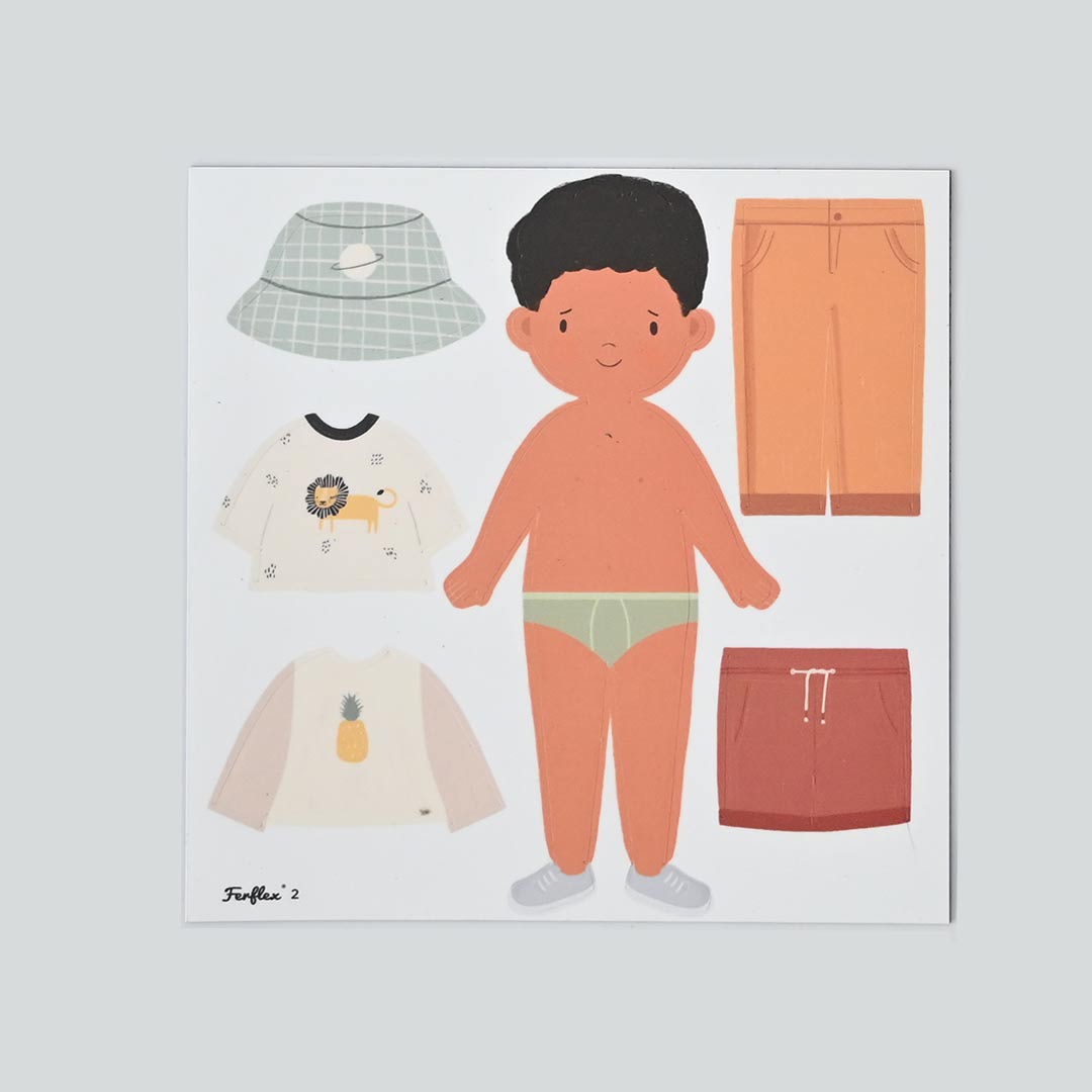 Ferflex – Magnetspiel „Figure to Dress Up – Boy“, Anziehpuppe Junge