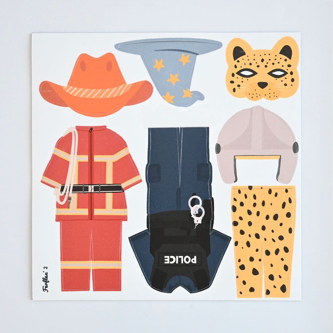 Ferflex – Magnetspiel „My Costumes“ Kostüme, 32 Magnete