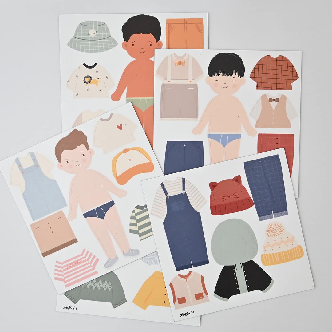Ferflex – Magnetspiel „Figure to Dress Up – Boy“, Anziehpuppe Junge