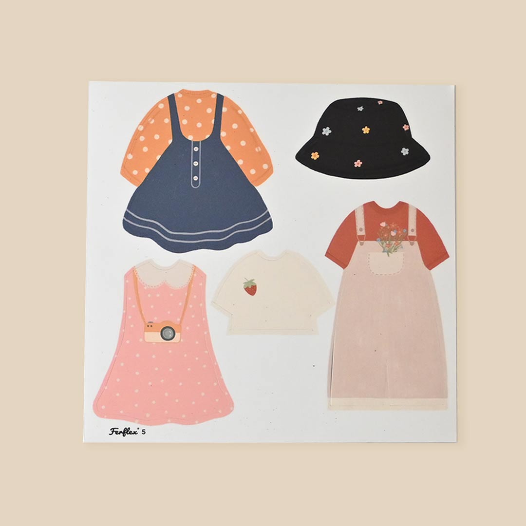 Ferflex – Magnetspiel „Figure to Dress Up – Girl“, Anziehpuppe Mädchen