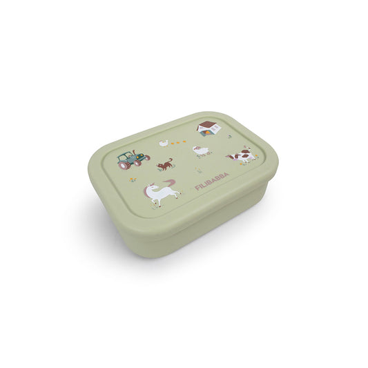 Filibabba - Brotdose aus Silikon "Bog Green"