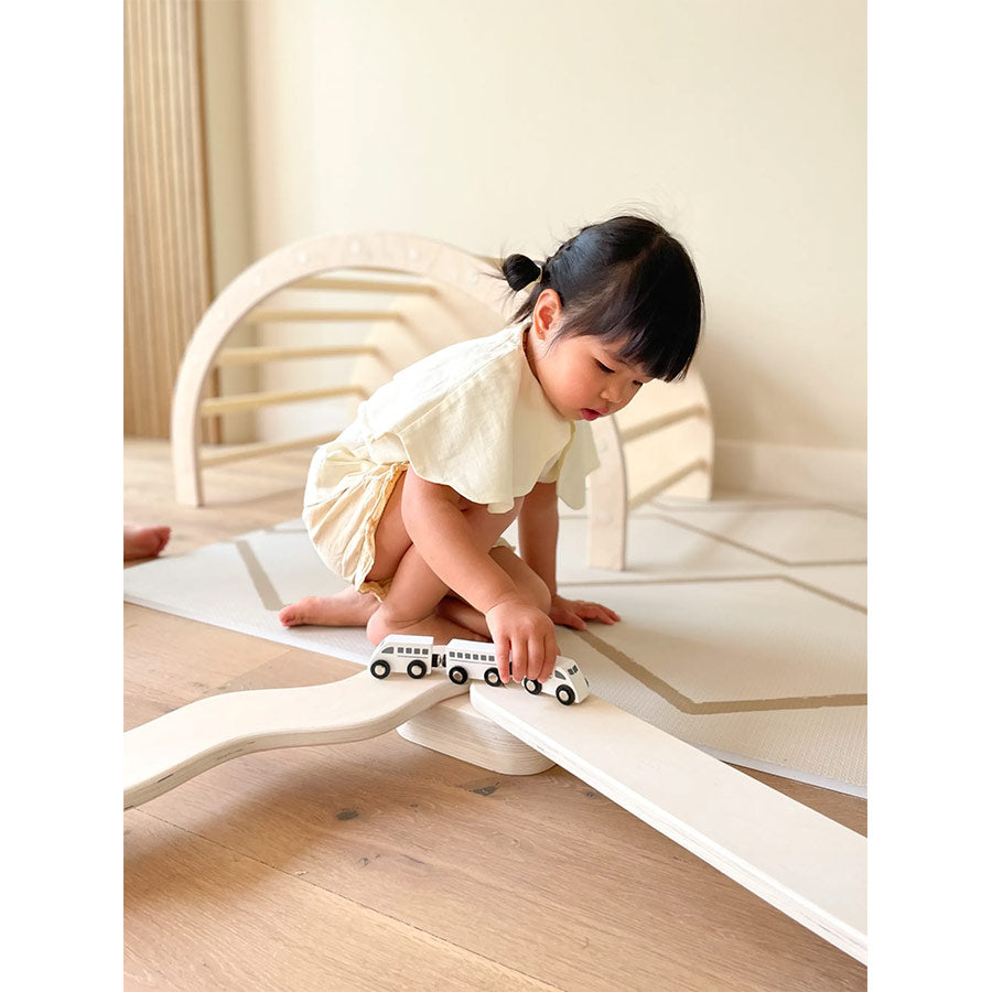 FitWood - Schwebebalken / Balancierbalken "Polku" L