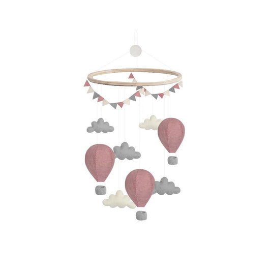 Gamcha - Mobile "Heißluftballons Rosa"